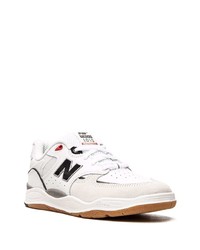 weiße Leder niedrige Sneakers von New Balance