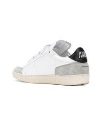 weiße Leder niedrige Sneakers von Ami Paris