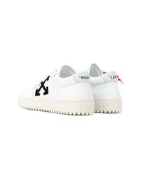 weiße Leder niedrige Sneakers von Off-White