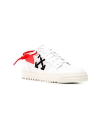 weiße Leder niedrige Sneakers von Off-White