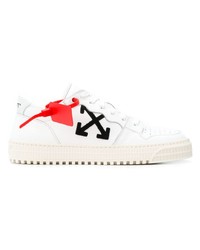 weiße Leder niedrige Sneakers von Off-White