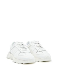 weiße Leder niedrige Sneakers von Maison Margiela