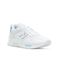 weiße Leder niedrige Sneakers von New Balance