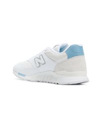 weiße Leder niedrige Sneakers von New Balance