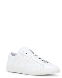 weiße Leder niedrige Sneakers von Maison Margiela