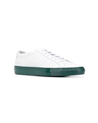 weiße Leder niedrige Sneakers von Common Projects