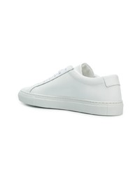 weiße Leder niedrige Sneakers von Common Projects