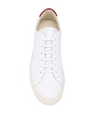 weiße Leder niedrige Sneakers von Common Projects