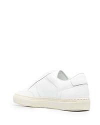 weiße Leder niedrige Sneakers von Common Projects