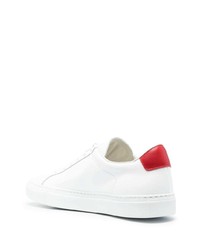 weiße Leder niedrige Sneakers von Common Projects