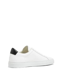 weiße Leder niedrige Sneakers von Common Projects