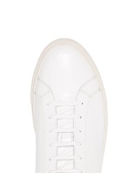 weiße Leder niedrige Sneakers von Common Projects