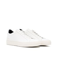 weiße Leder niedrige Sneakers von Common Projects