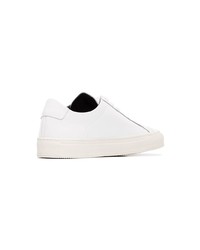 weiße Leder niedrige Sneakers von Common Projects