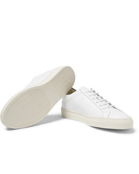 weiße Leder niedrige Sneakers von Common Projects