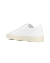 weiße Leder niedrige Sneakers von Common Projects