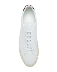 weiße Leder niedrige Sneakers von Common Projects