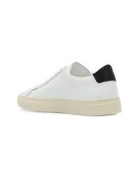 weiße Leder niedrige Sneakers von Common Projects