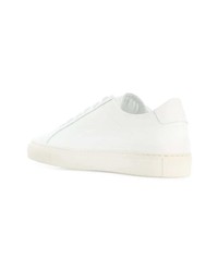 weiße Leder niedrige Sneakers von Common Projects