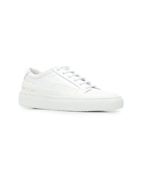 weiße Leder niedrige Sneakers von Common Projects