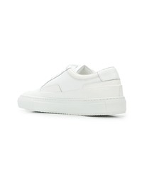 weiße Leder niedrige Sneakers von Common Projects