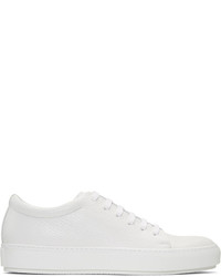 weiße Leder niedrige Sneakers von Acne Studios