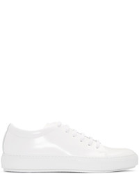 weiße Leder niedrige Sneakers von Acne Studios