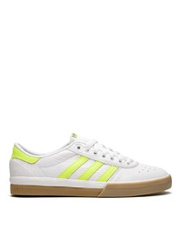 weiße Leder niedrige Sneakers von adidas