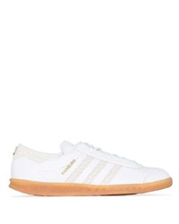 weiße Leder niedrige Sneakers von adidas