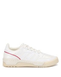 weiße Leder niedrige Sneakers von adidas