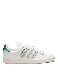 weiße Leder niedrige Sneakers von adidas