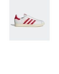 weiße Leder niedrige Sneakers von adidas Originals