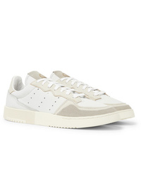 weiße Leder niedrige Sneakers von adidas Originals