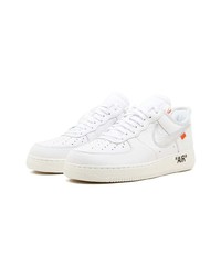 weiße Leder niedrige Sneakers von Nike X Off-White