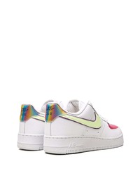 weiße Leder niedrige Sneakers von Nike