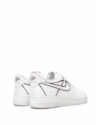 weiße Leder niedrige Sneakers von Nike