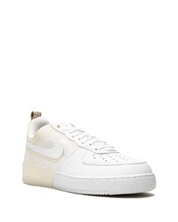 weiße Leder niedrige Sneakers von Nike