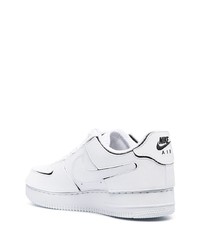 weiße Leder niedrige Sneakers von Nike