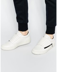weiße Leder niedrige Sneakers von Aldo