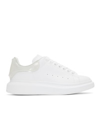 weiße Leder niedrige Sneakers von Alexander McQueen