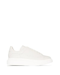 weiße Leder niedrige Sneakers von Alexander McQueen