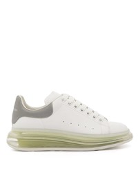 weiße Leder niedrige Sneakers von Alexander McQueen