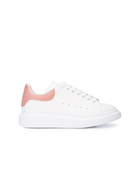 weiße Leder niedrige Sneakers von Alexander McQueen