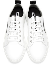 weiße Leder niedrige Sneakers von McQ