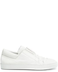 weiße Leder niedrige Sneakers von Alexandre Plokhov