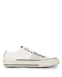 weiße Leder niedrige Sneakers von AllSaints
