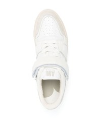 weiße Leder niedrige Sneakers von Ami Paris