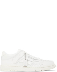 weiße Leder niedrige Sneakers von Amiri