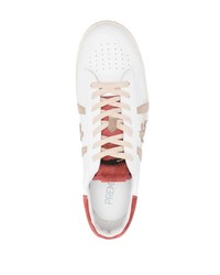 weiße Leder niedrige Sneakers von Premiata