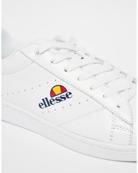 weiße Leder niedrige Sneakers von Ellesse